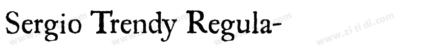 Sergio Trendy Regula字体转换